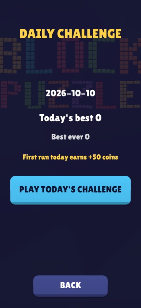 Daily Challenge screen